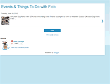 Tablet Screenshot of eventsandthingstodowithfido.blogspot.com