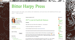 Desktop Screenshot of bitterharpypress.blogspot.com