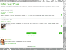 Tablet Screenshot of bitterharpypress.blogspot.com