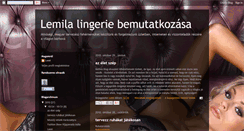 Desktop Screenshot of lemilalingerie.blogspot.com