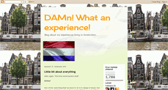 Desktop Screenshot of damnwhatanexperience.blogspot.com