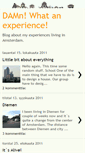 Mobile Screenshot of damnwhatanexperience.blogspot.com