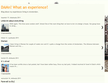 Tablet Screenshot of damnwhatanexperience.blogspot.com