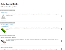Tablet Screenshot of julielovesbooks.blogspot.com