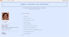 Desktop Screenshot of isabelleconstant-tele-secretaire.blogspot.com