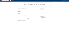 Desktop Screenshot of macroeconomicwoes.blogspot.com