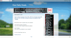 Desktop Screenshot of kiwidailydeals.blogspot.com