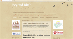 Desktop Screenshot of beyondbirthdoula.blogspot.com