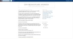 Desktop Screenshot of ldsmissionarystories.blogspot.com