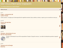 Tablet Screenshot of escuelataragui.blogspot.com