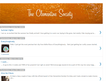 Tablet Screenshot of clementinesociety.blogspot.com