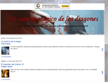 Tablet Screenshot of elcaminomagicodelosdragones.blogspot.com