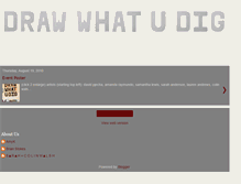 Tablet Screenshot of drawwhatudig.blogspot.com