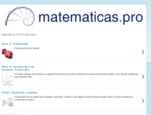 Tablet Screenshot of matematicaseso4.blogspot.com