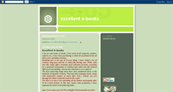 Desktop Screenshot of excellent-ebooks.blogspot.com