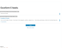 Tablet Screenshot of excellent-ebooks.blogspot.com