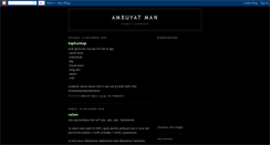 Desktop Screenshot of ambuyatman.blogspot.com