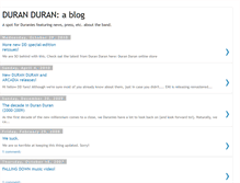 Tablet Screenshot of duranduranblogger.blogspot.com