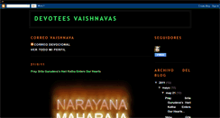 Desktop Screenshot of devoteesvaishnavasdelmundo.blogspot.com