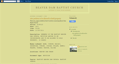 Desktop Screenshot of beaverdambaptistchurch.blogspot.com