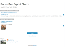 Tablet Screenshot of beaverdambaptistchurch.blogspot.com