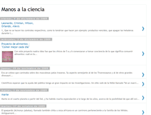 Tablet Screenshot of manosalaciencianatural.blogspot.com