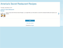 Tablet Screenshot of exclusiverestaurantrecipes.blogspot.com