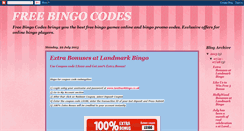 Desktop Screenshot of freebingocode.blogspot.com