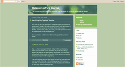 Desktop Screenshot of melanieafricajournal.blogspot.com