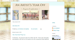 Desktop Screenshot of anartistsyearoff.blogspot.com