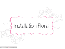 Tablet Screenshot of installationfloral.blogspot.com