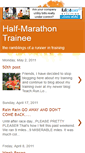 Mobile Screenshot of halfmarathontrainee.blogspot.com