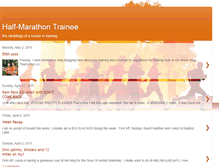 Tablet Screenshot of halfmarathontrainee.blogspot.com