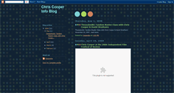Desktop Screenshot of chriscooperinfoblog.blogspot.com