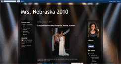 Desktop Screenshot of mrsnebraska2010.blogspot.com