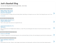 Tablet Screenshot of joshsbaseballblog.blogspot.com