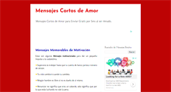 Desktop Screenshot of mensajescortosdeamor.blogspot.com