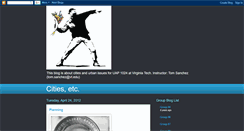 Desktop Screenshot of citiesetc.blogspot.com