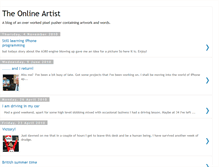 Tablet Screenshot of online-artist.blogspot.com