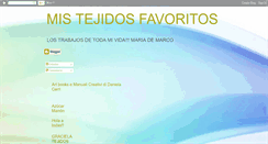 Desktop Screenshot of mistejidosfavoritos.blogspot.com