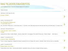 Tablet Screenshot of mistejidosfavoritos.blogspot.com