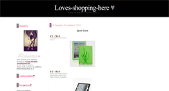 Desktop Screenshot of loves-shopping-here.blogspot.com