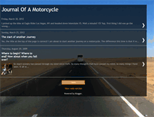Tablet Screenshot of journalofamotorcycle.blogspot.com