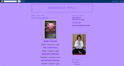 Desktop Screenshot of essentialyoga.blogspot.com