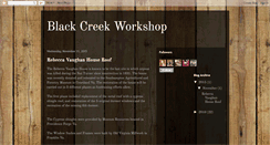 Desktop Screenshot of blackcreekworkshop.blogspot.com