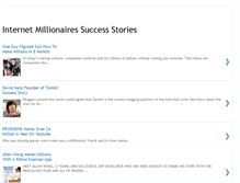 Tablet Screenshot of internetmillionairesuccessstories.blogspot.com