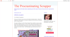 Desktop Screenshot of procrastinatingscrapper.blogspot.com