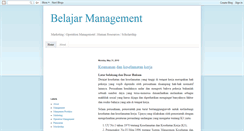 Desktop Screenshot of belajar-management.blogspot.com