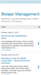 Mobile Screenshot of belajar-management.blogspot.com