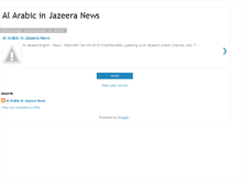 Tablet Screenshot of al-arabic-in-jazeera-news.blogspot.com